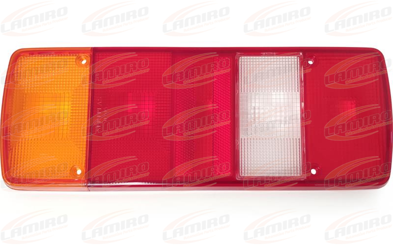 REAR LIGHT LENS PMMA WITH FIXING STAINLESS SCREWS AND RIM