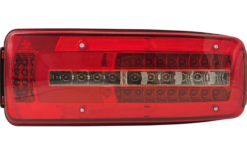 REAR LIGHT SIDE SQUARE CONNECTOR NO NUMBER PLATE NO ALARM BOLT DISTANCE 160MM RH E-MARK