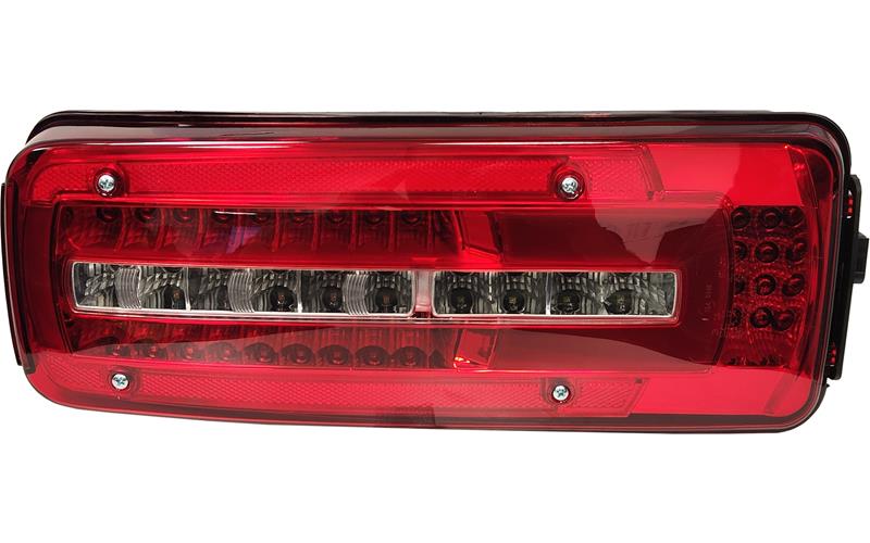 REAR LIGHT SIDE SQUARE CONNECTOR WITH NUMBER PLATE NO ALARM BOLT DISTANCE 160MM LH E-MARK
