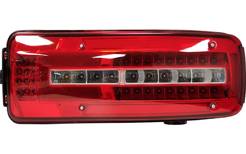 REAR LIGHT SIDE SQUARE CONNECTOR WITH NUMBER PLATE WITH ALARM BOLT DISTANCE 160MM RH E-MARK