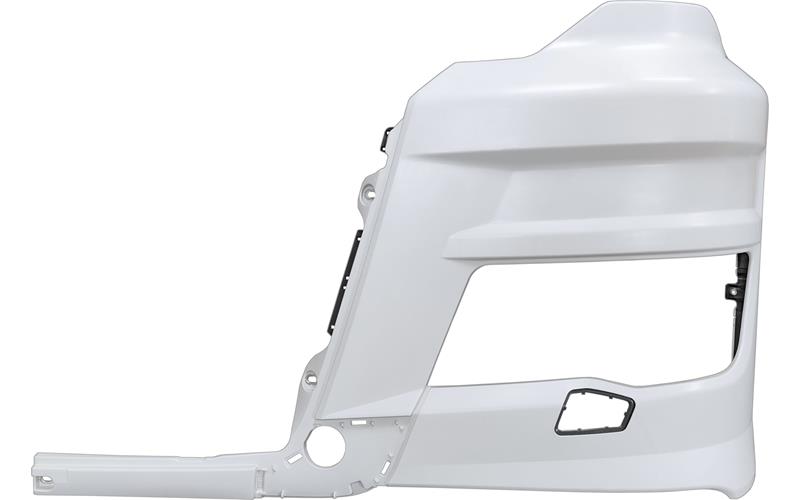 Headlamp case left  White, with holes