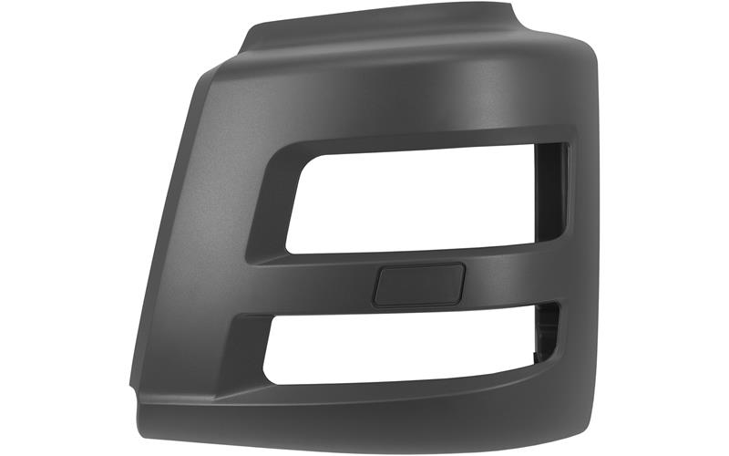 Man TGL TGM E6 bumper with washer hole cover dark grey PC+ABS LH