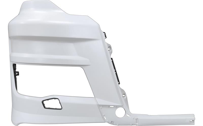 Headlamp case right White, with holes