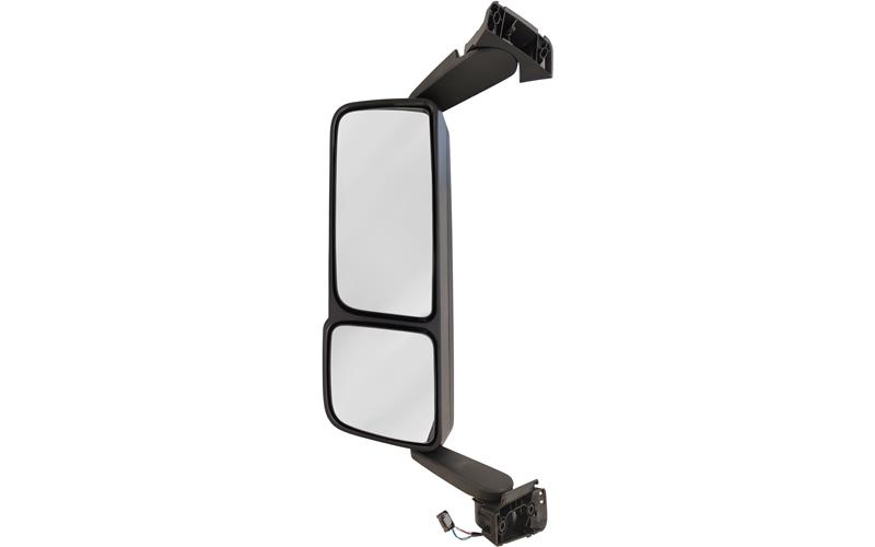 Mercedes Actros MP4 Antos Arocs mirror for 2300 cab II heat Long -arm electric  IV chrome flat cover LHD emark LHS