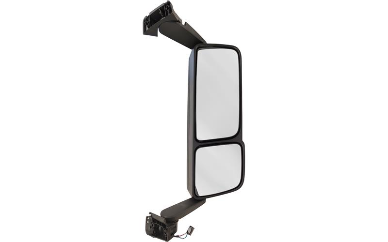 Mercedes Actros MP4 Antos Arocs mirror for 2300 cab II electric heat 24V with memory with IV chrome flat cover LHD RHS e-mark