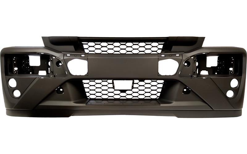 FRONT BUMPER WITH DAM WITH
FOG LAMPS HOLES WITH GLASS
WIPERS HOLES