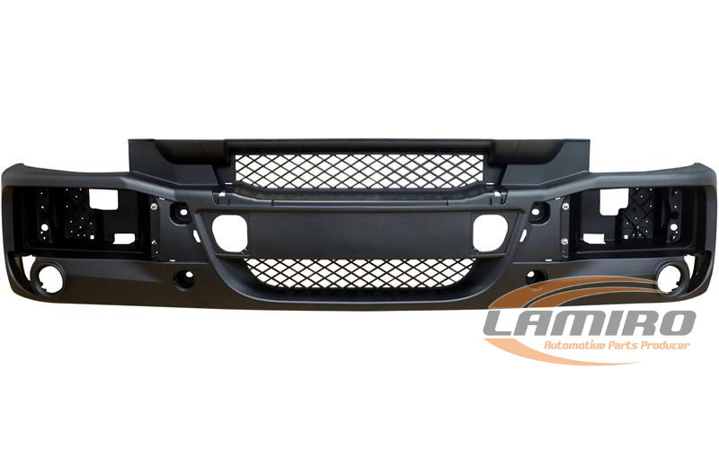 PRIMERIZED WHITE FRONT BUMPER WITH HOLES FOR FOG LIGHTS WITH LAMPWASHER
