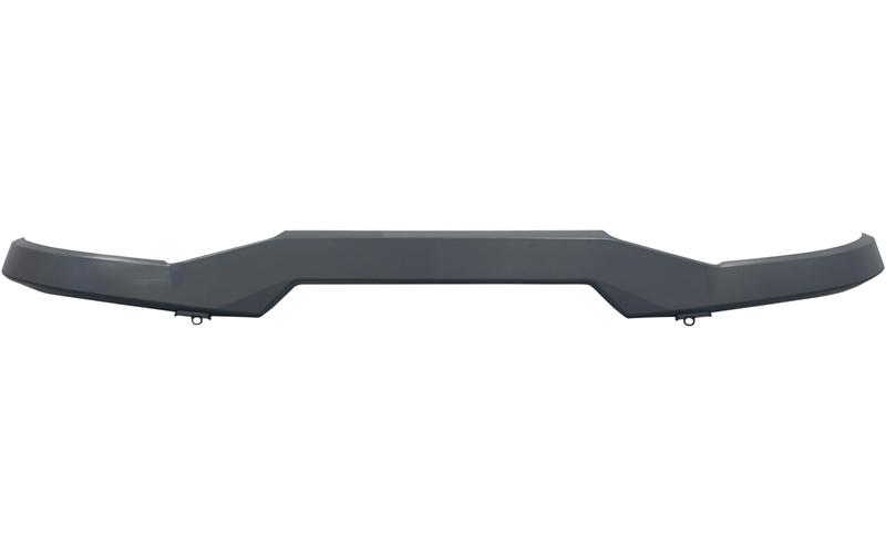 BUMPER UPPER ELEMENT WITH
HEADLAMP WIPER HOLES DARK
GREY
