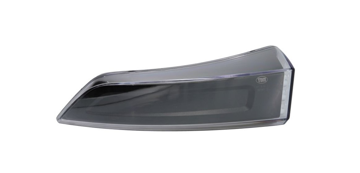 CORNER LAMP BLACK WITH BLACK FRAME LH  no emark