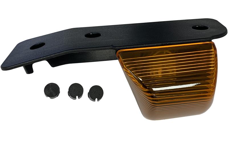 SIDE LAMP AMBER 3HOLES WITH SOCKET NO BULB RH