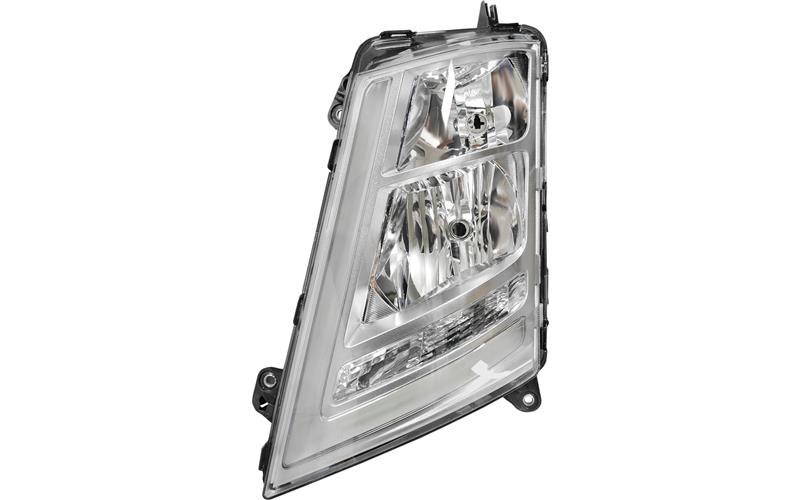HEADLIGHT MANUAL CHROME LHD LH