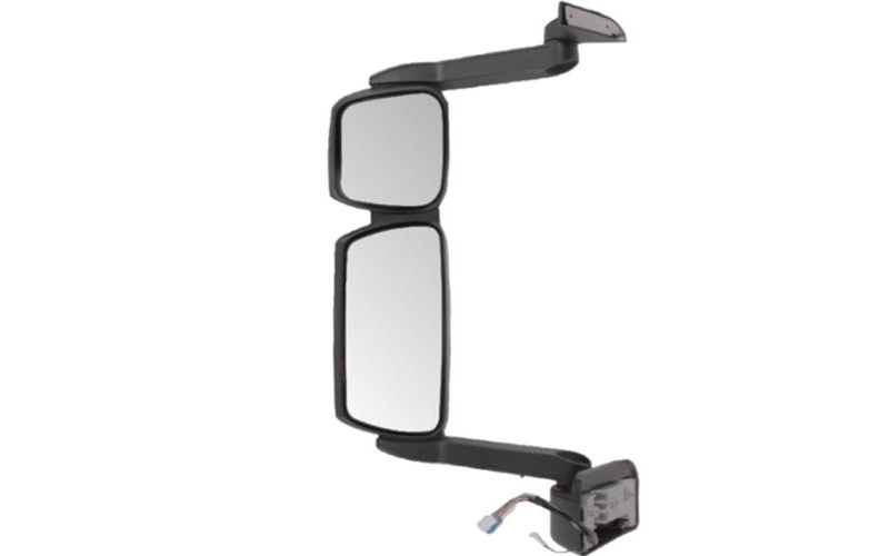 Iveco Stralis mirror electric aluminum heat long arm  with sensor with arm cover LHD LHS good e-mark (arm length 520mm)