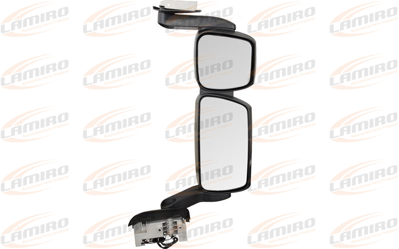 Iveco Stralis mirror manual aluminum heat medium  arm  with arm cover LHD RHS 2pcs/ctn normal e-mark