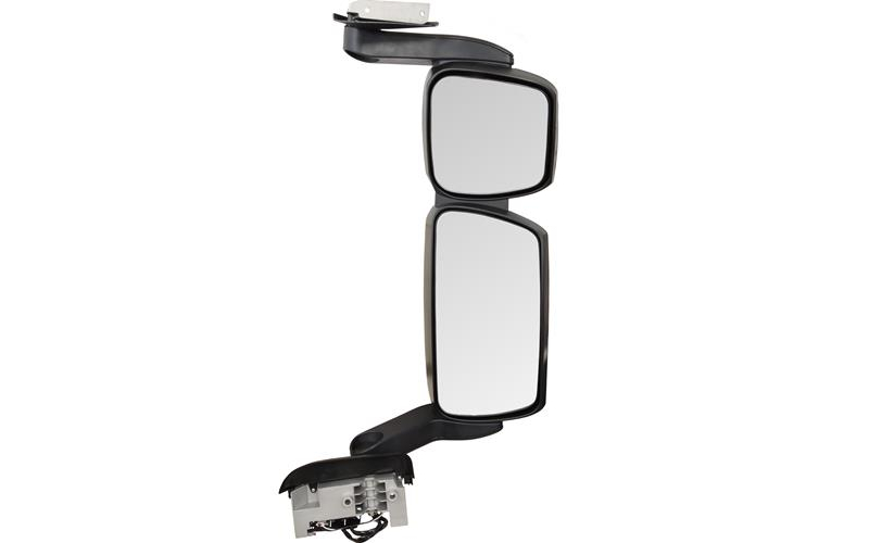 Iveco Stralis mirror electric aluminum heat medium arm  with arm cover LHD RHS good e-mark