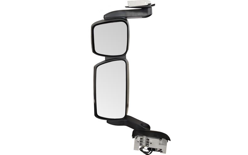 Iveco Stralis mirror electric aluminum heat medium arm with sensor with arm cover LHD LHS good e-mark (arm length 424mm)