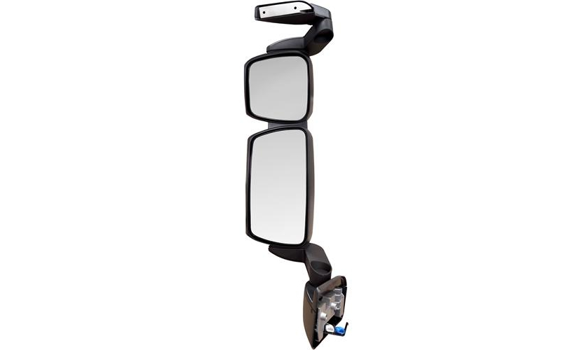 Iveco Stralis mirror electric aluminum heat short arm  with arm  cover normal 2pcs/ctn LHD LHS e-mark