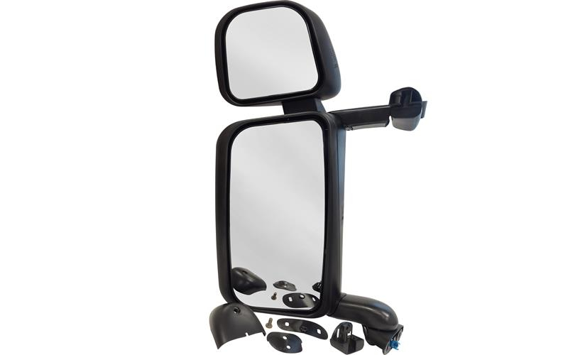 Scania  double mirror electric heat short arm RHD LHS ABS e-mark