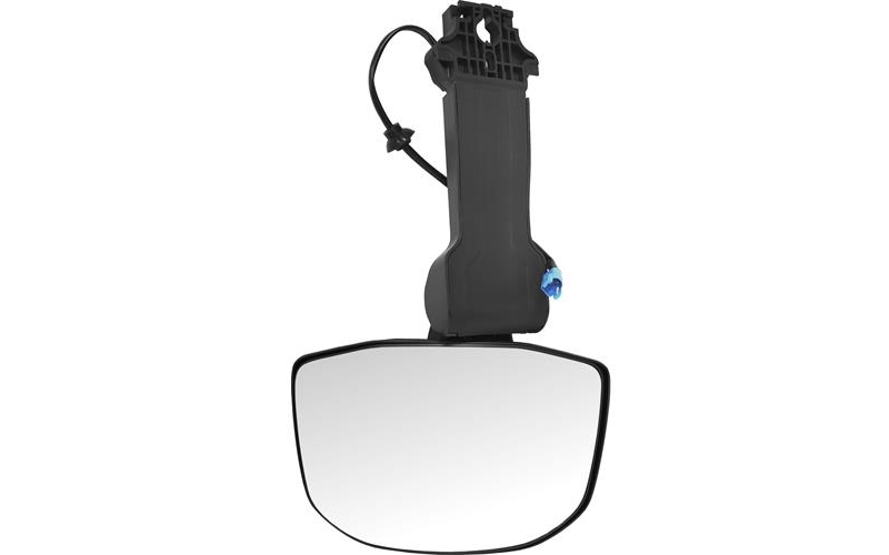 Scania L P G R S 2016-up front view mirror manual chrome heat with arm no short arm cover LHD RHS e-mark